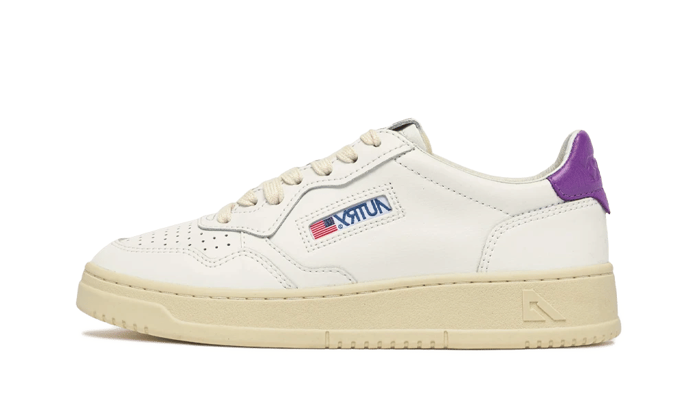 AUTRY Medalist Low Leather Leather White Dewberry