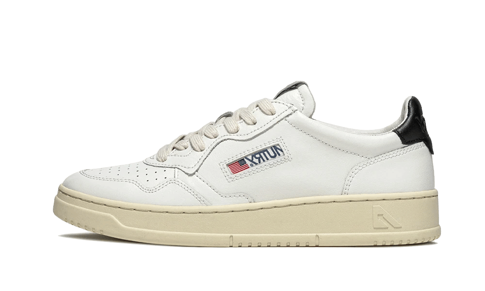 AUTRY Medalist Low Leather Leather White Black