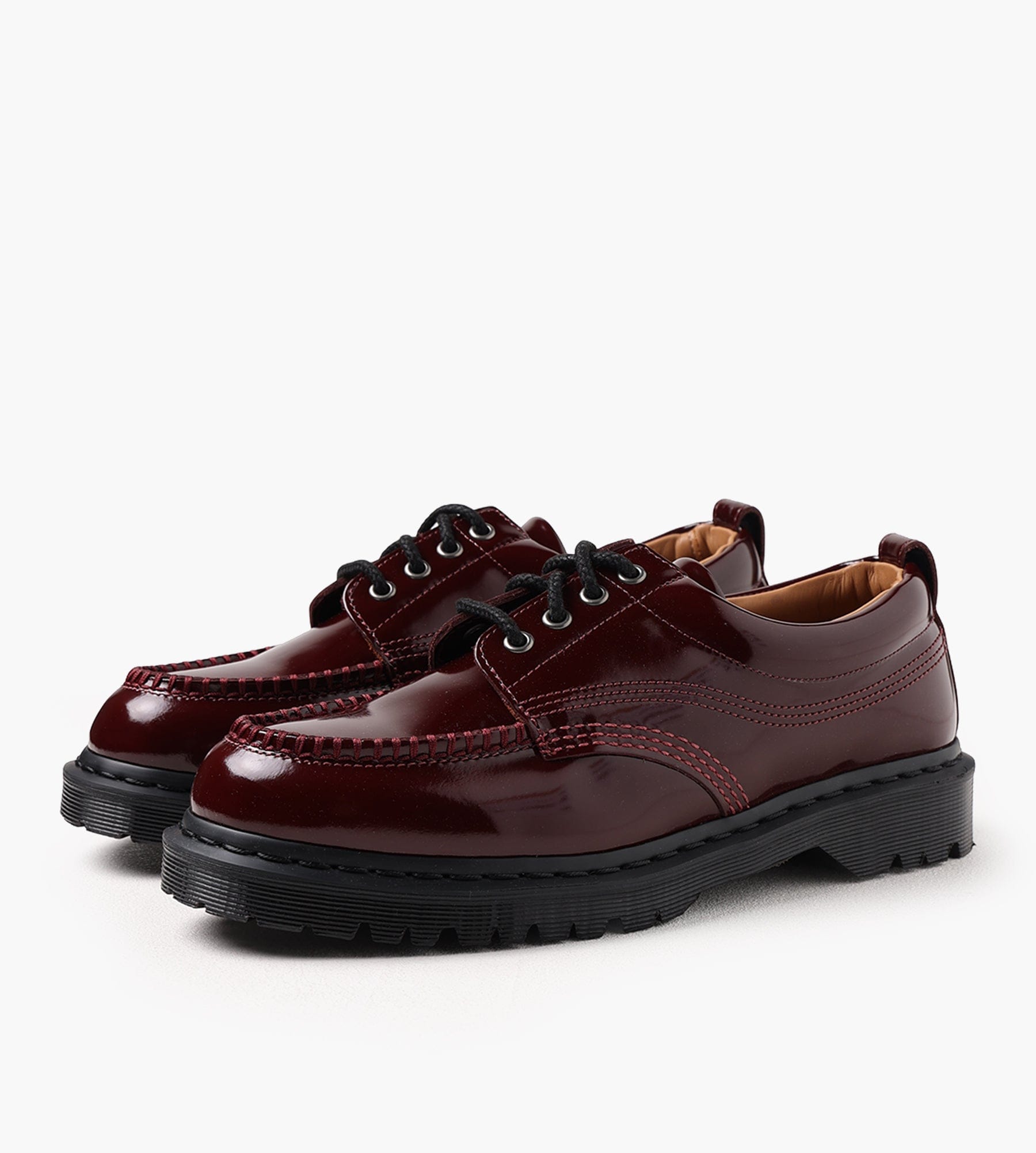 Dr. Martens Lowell Cherry Red Laquered Leather