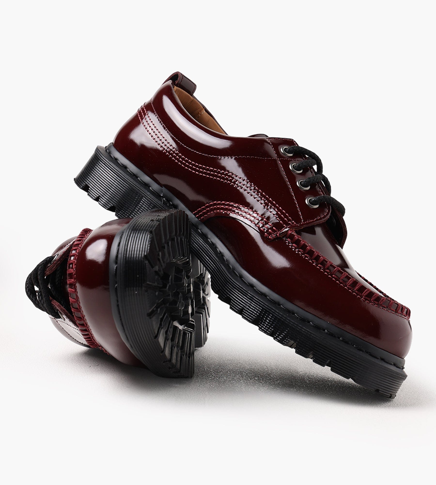 Dr. Martens Lowell Cherry Red Laquered Leather