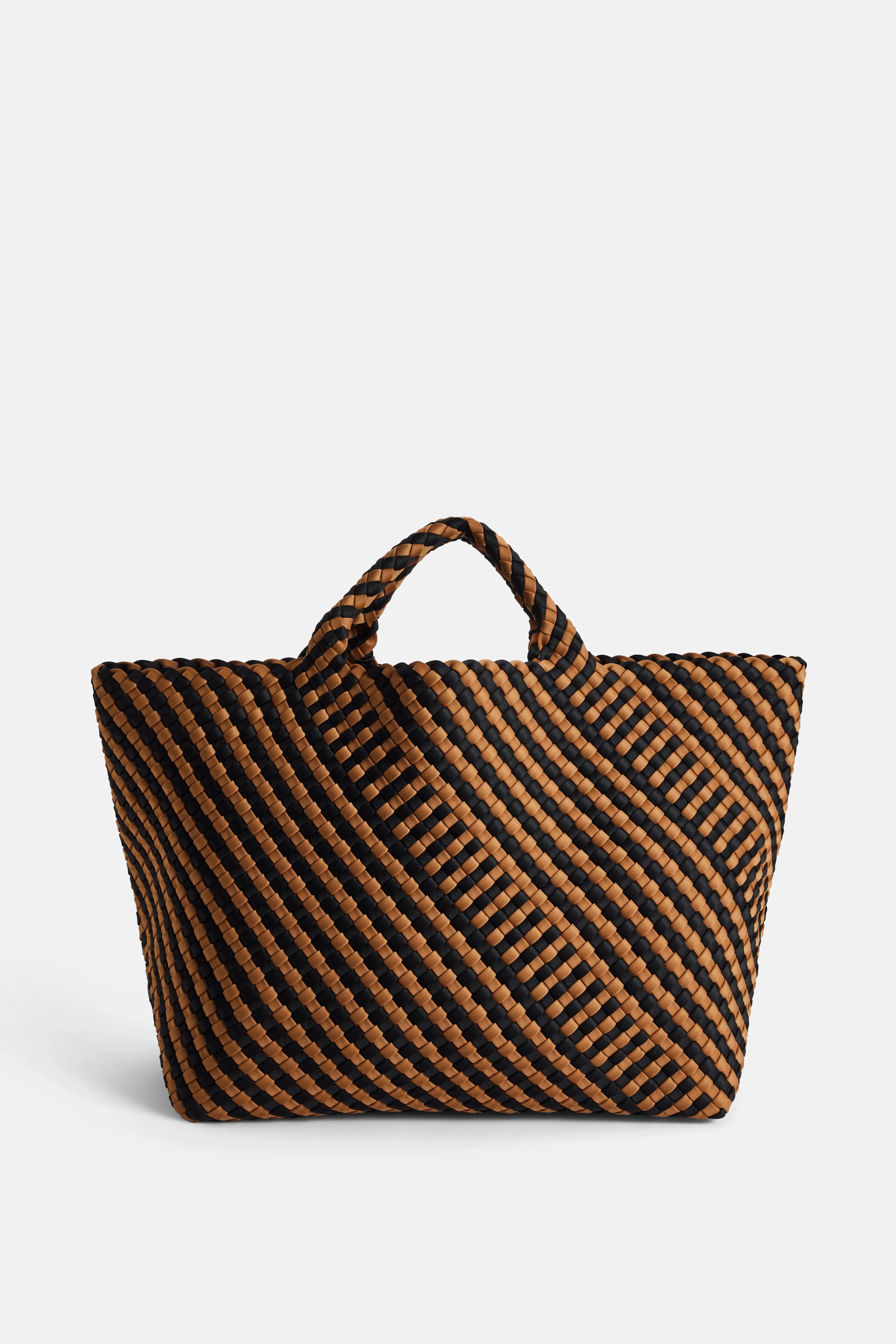 Naghedi St Barths Large Tote Bag in Brown and Black