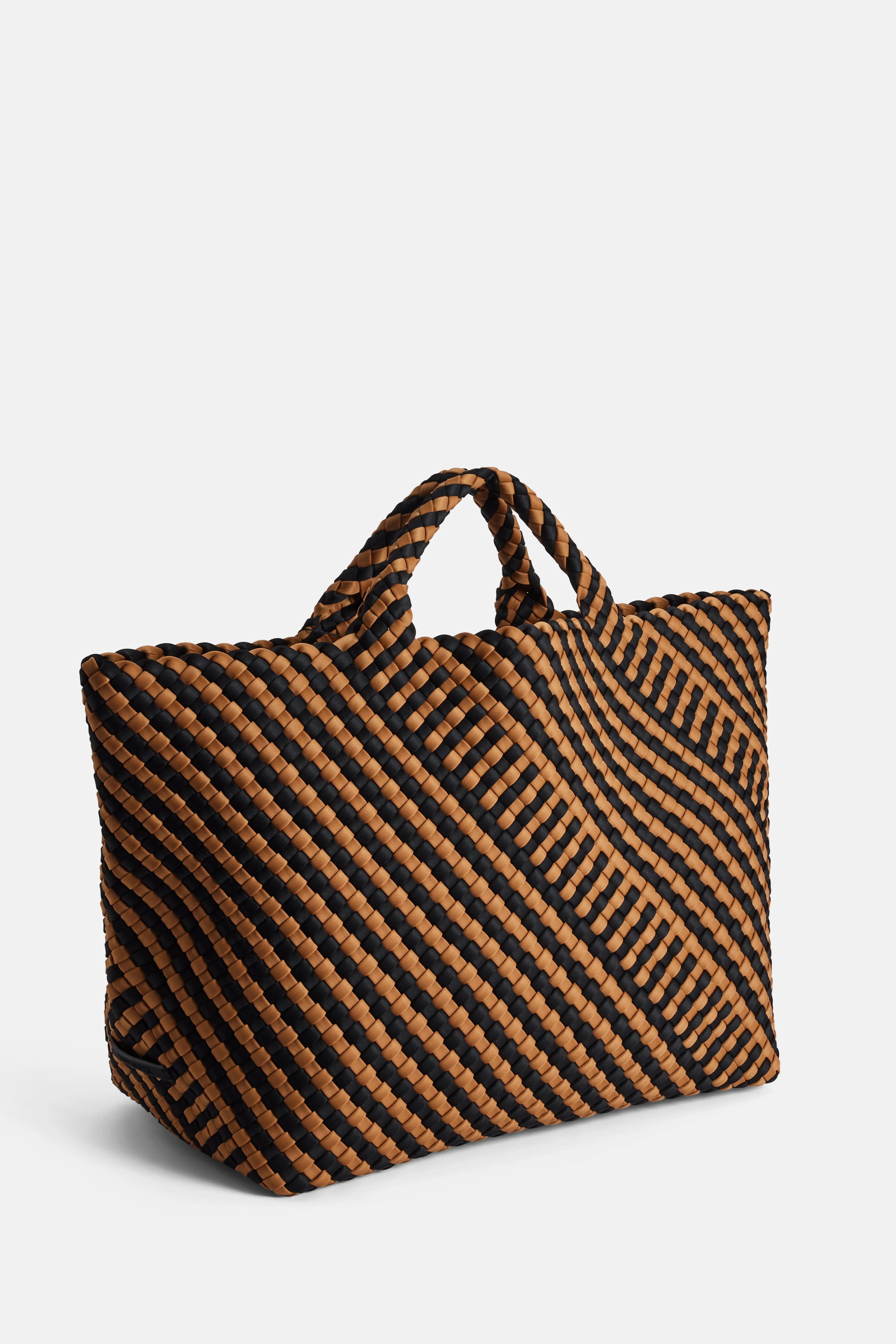 Naghedi St Barths Large Tote Bag in Brown and Black