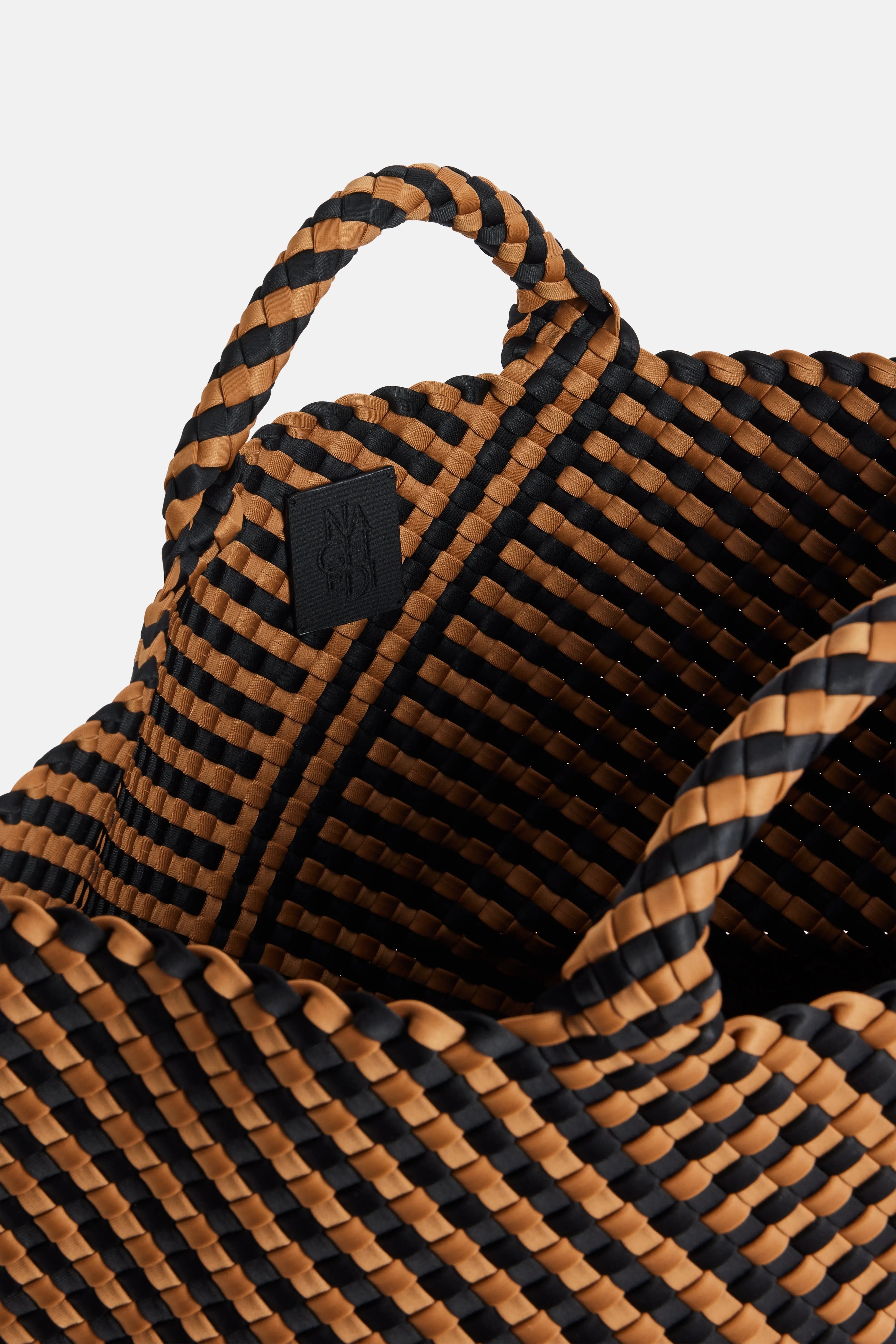 Naghedi St Barths Large Tote Bag in Brown and Black