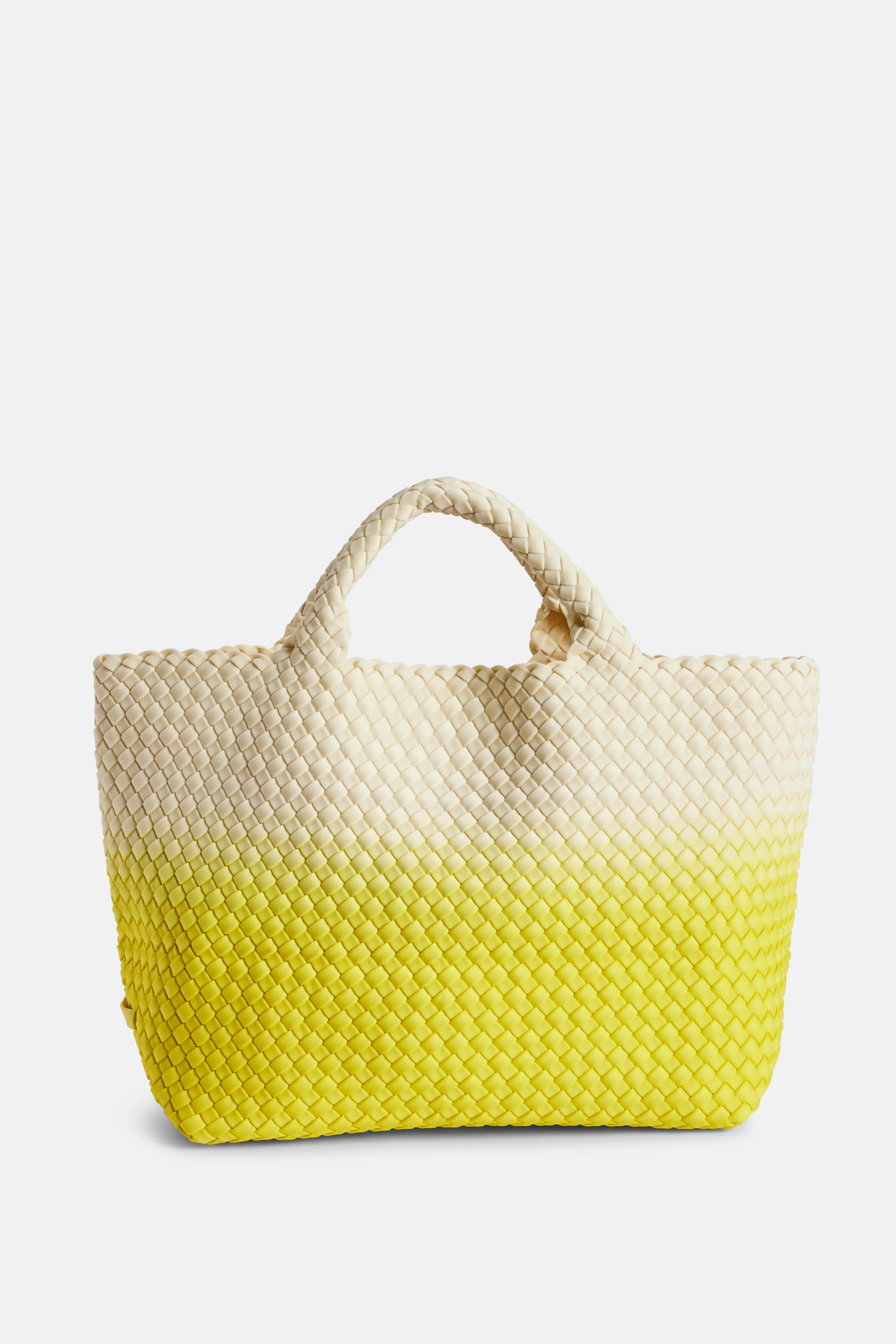 Naghedi St Barths Medium Tote Bag in Yellow and Nude
