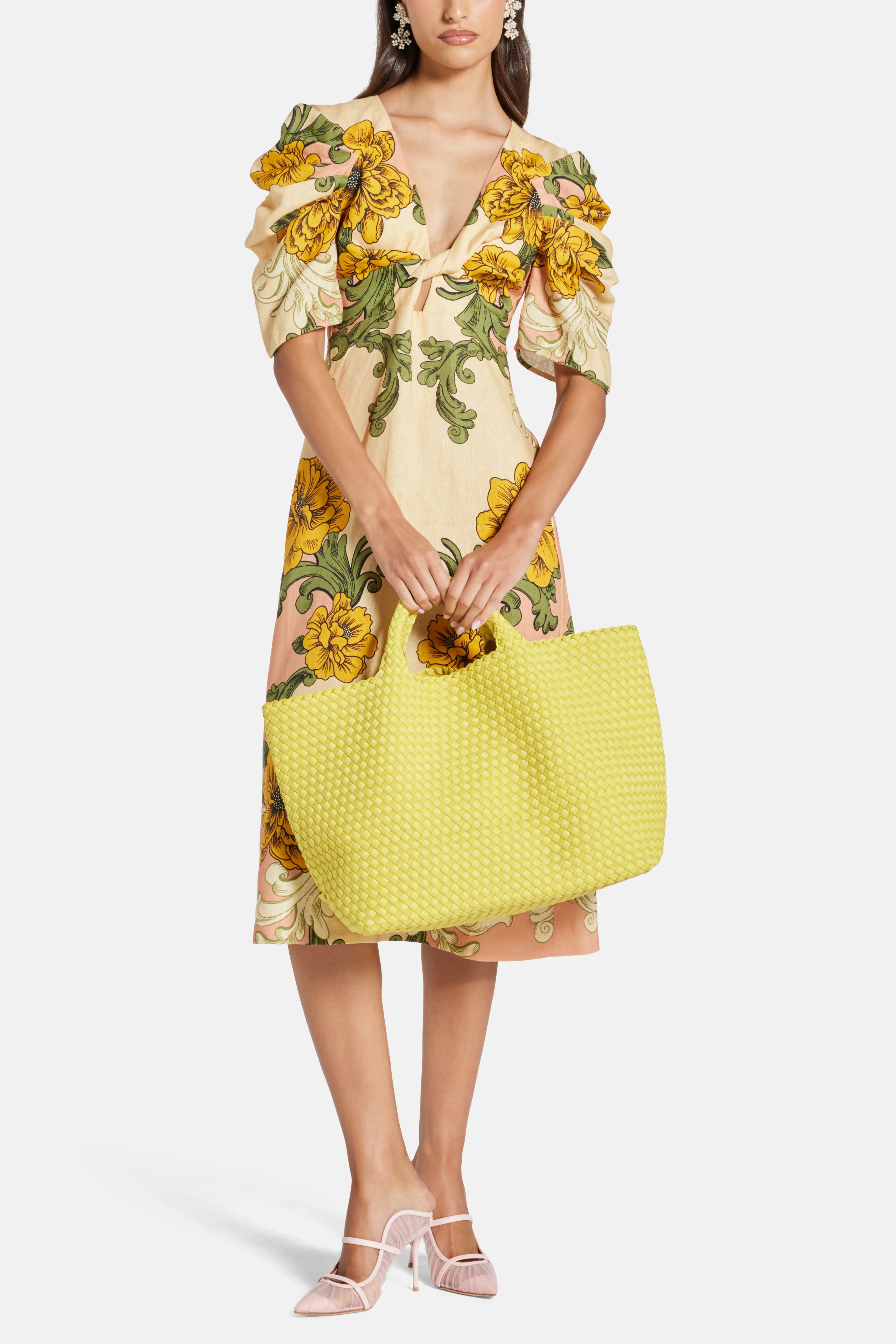 Naghedi St Barths Large Tote Bag in Yellow