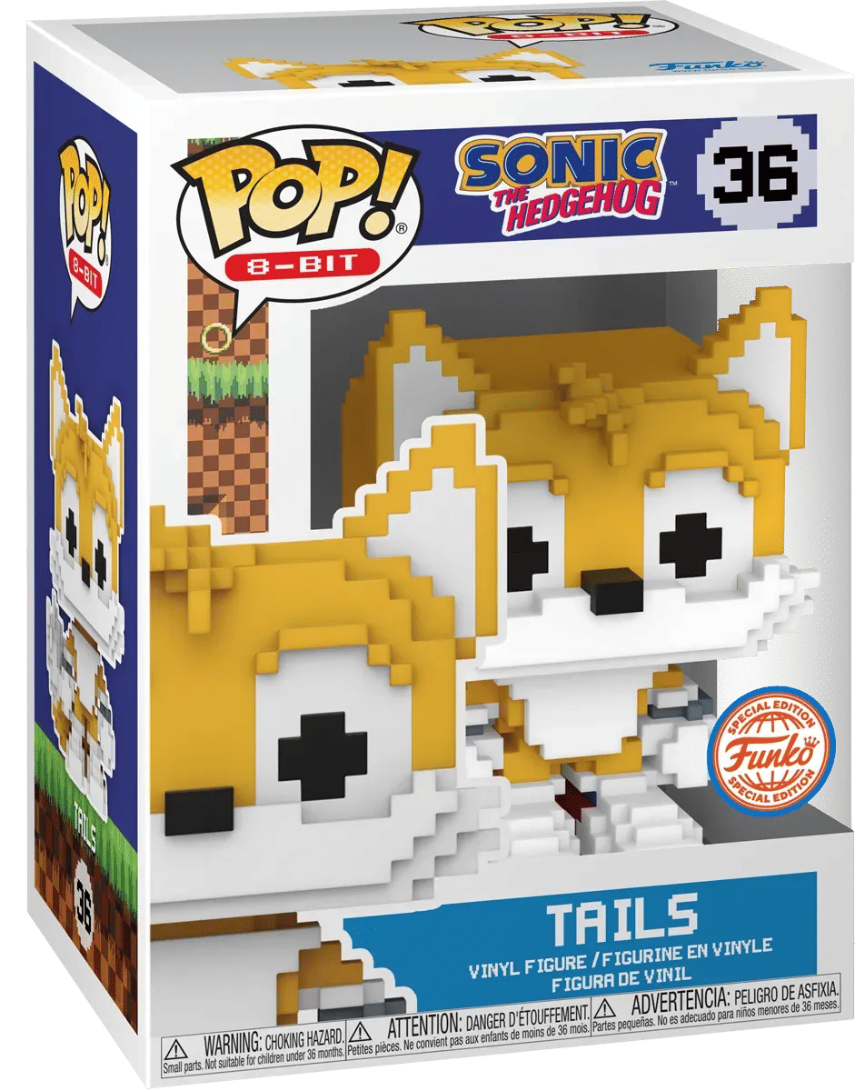 Funko Sonic the Hedgehog - Tails 8 - Bit US Exclusive Pop! Vinyl [RS]