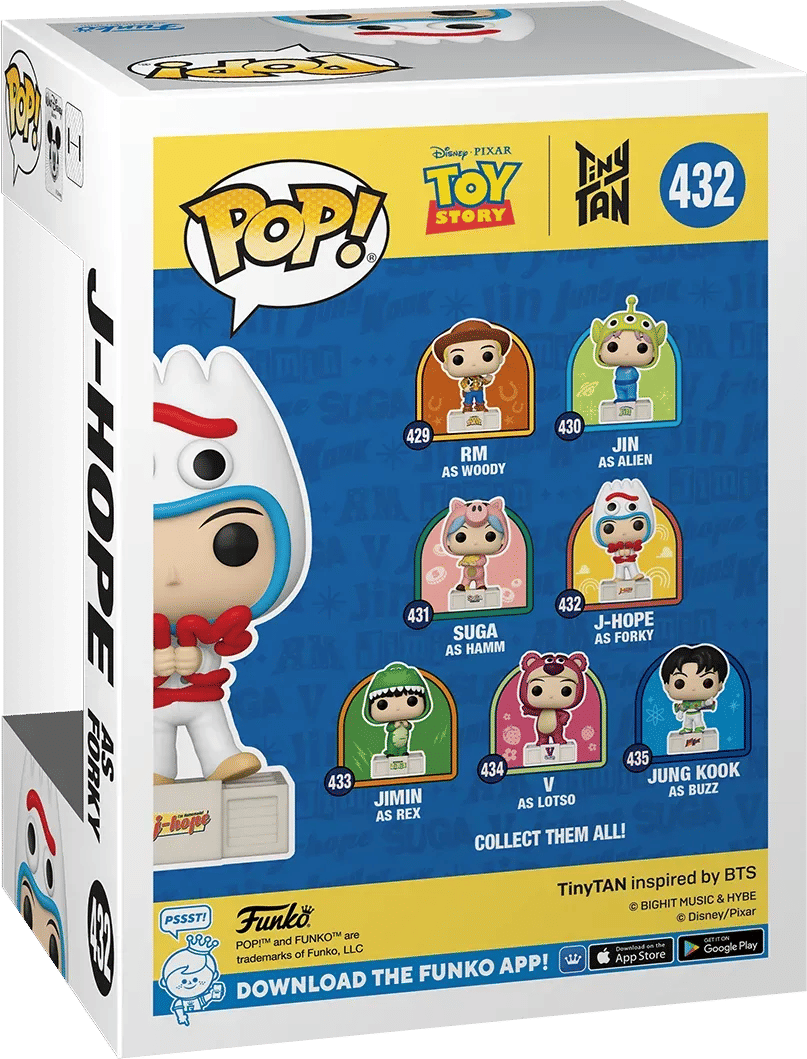 Funko Toy Story x Tiny TAN - J - Hope Pop! Vinyl