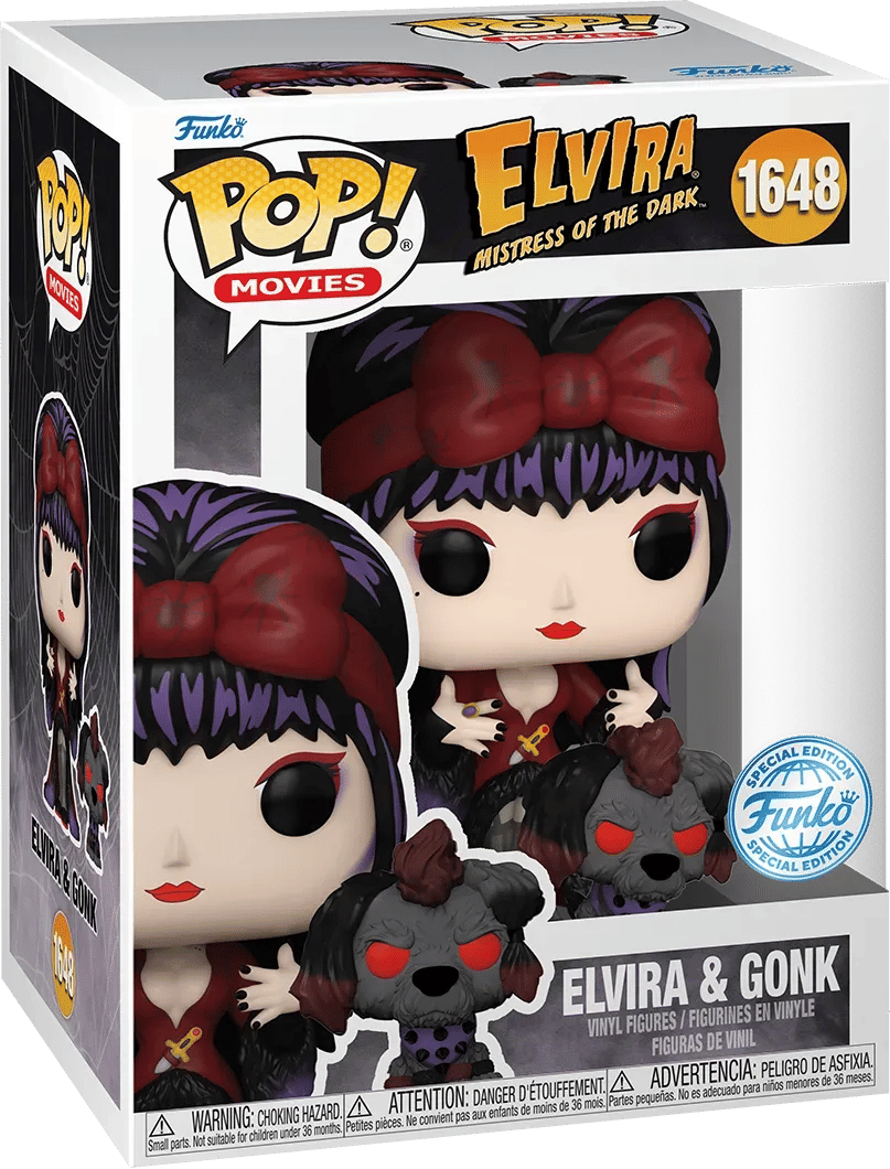 Funko Elvira - Elvira & Gonk (Moonlight) US Exclusive Pop! Vinyl [RS]