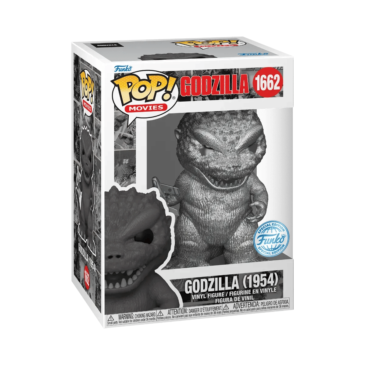 Funko Godzilla: 70th Anniversary - Godzilla (1954) US Exclusive Metallic Pop! Vinyl [RS]