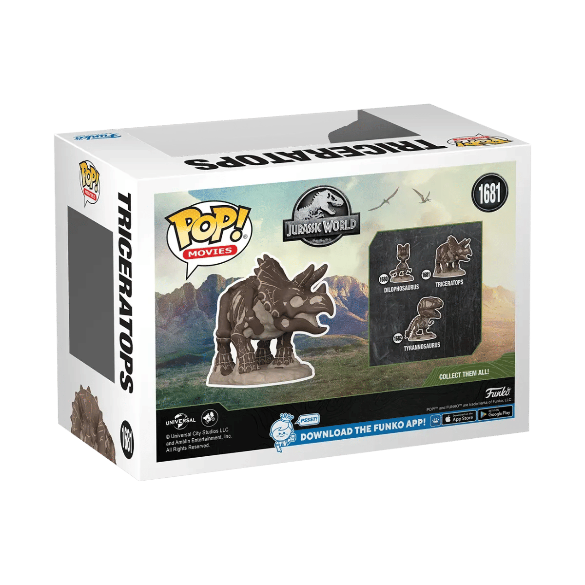 Funko Jurassic World - Triceratops Fossil Pop! Vinyl