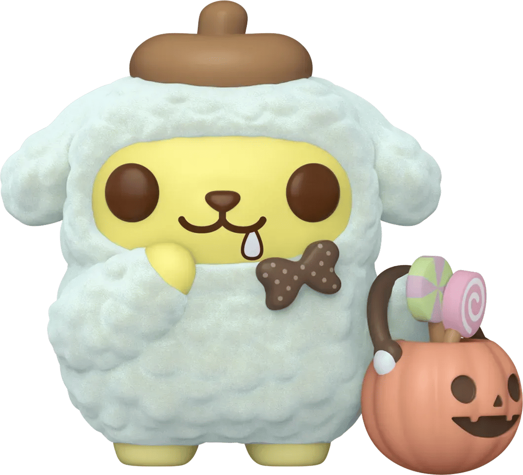 Funko Sanrio - Pompompurin Halloween Flocked US Exclusive Pop! Vinyl [RS]