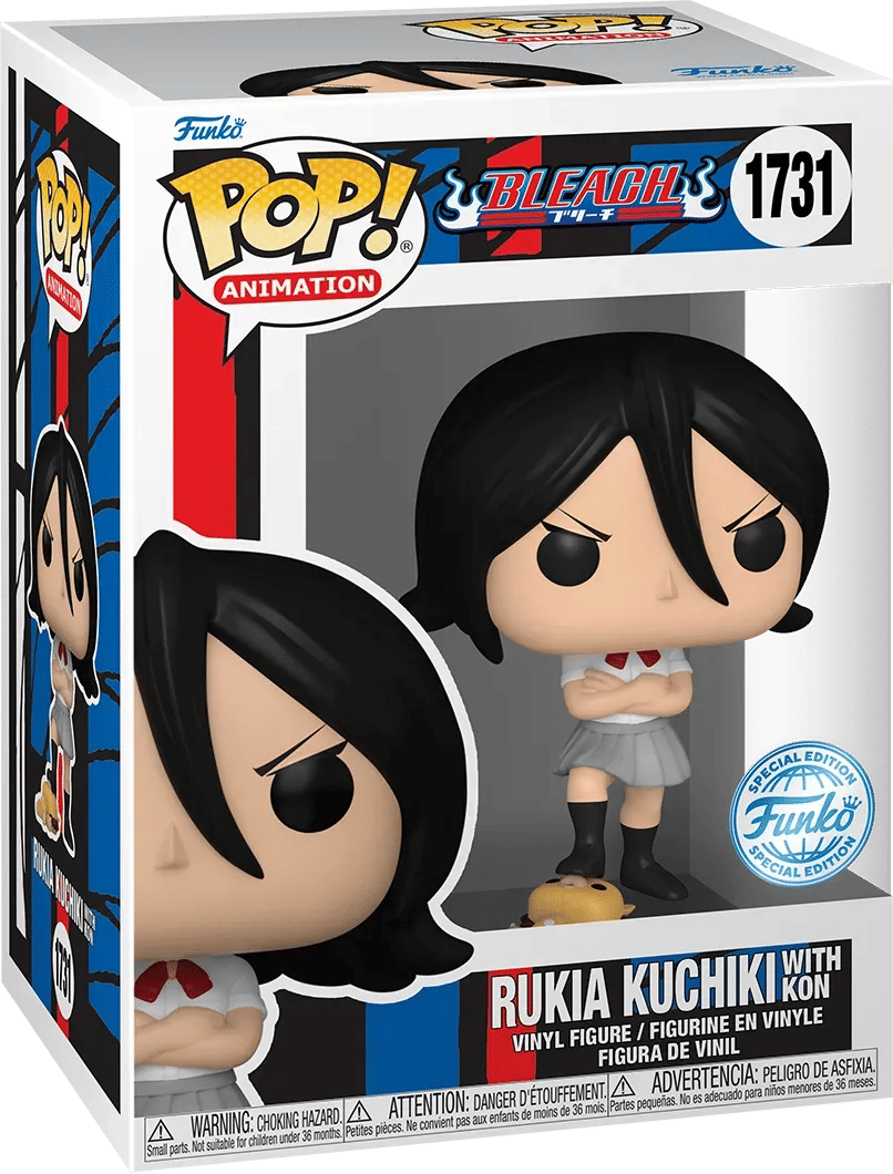Funko Bleach - Rukia Kuchiki with Kon US Exclusive Pop! Vinyl [RS]