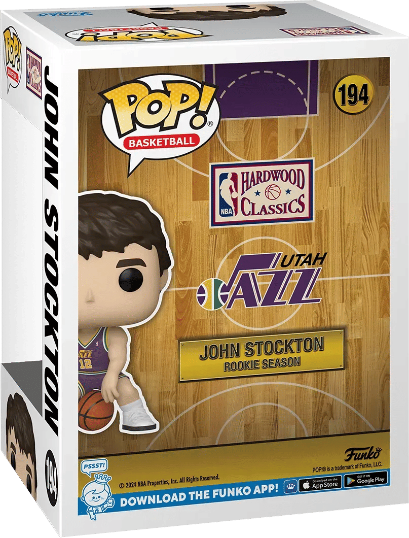 Funko NBA Legends: Jazz - John Stockton (Rookie) Pop! Vinyl