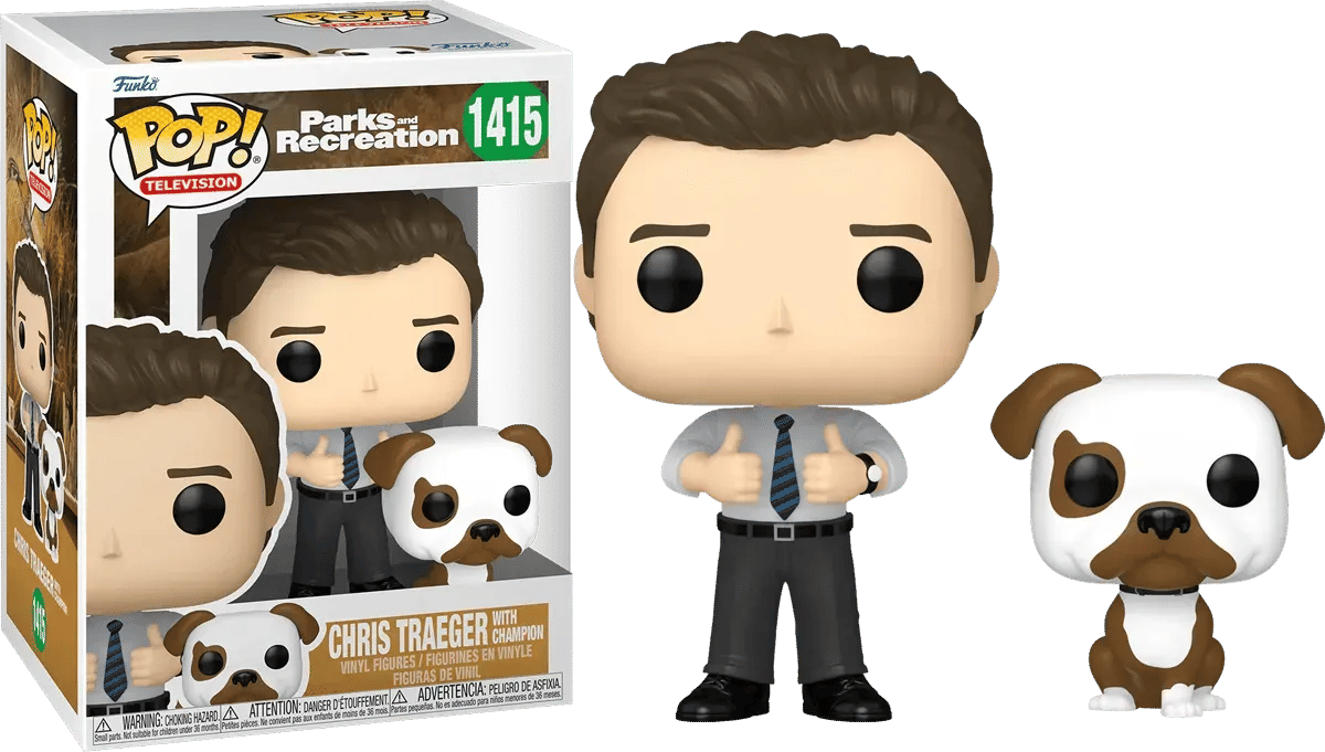 Funko Parks & Recreations: 15th Anniversary - Chris with Champion Pop! Vinyl
