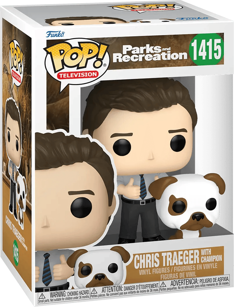 Funko Parks & Recreations: 15th Anniversary - Chris with Champion Pop! Vinyl