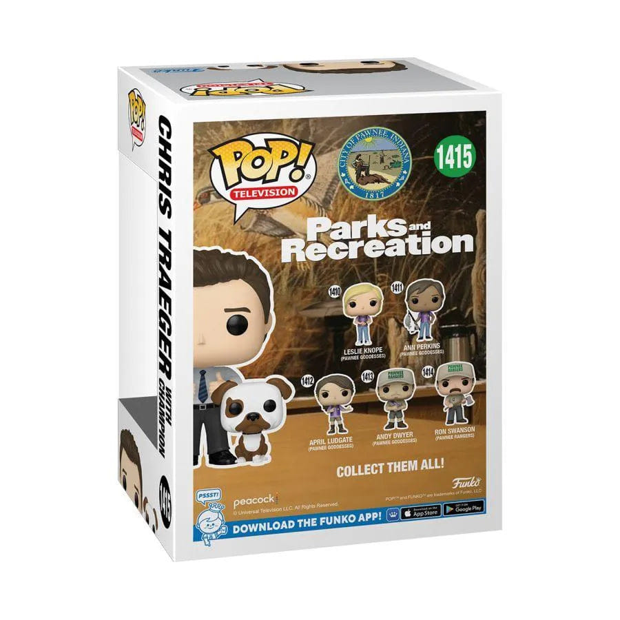 Funko Parks & Recreations: 15th Anniversary - Chris with Champion Pop! Vinyl