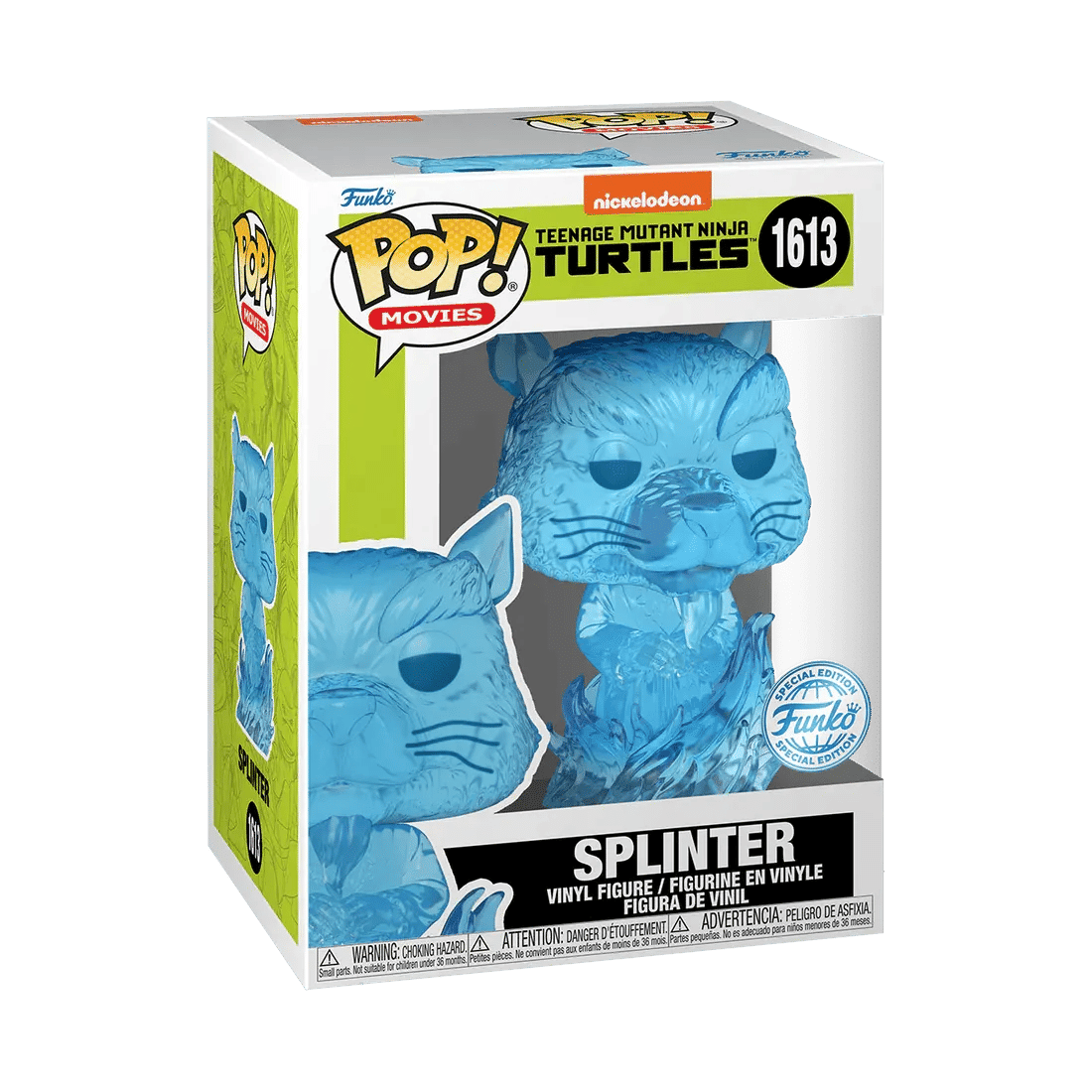 Funko Teenage Mutant Ninja Turtles (1990) - Splinter US Exclusive Translucent Pop! Vinyl [RS]