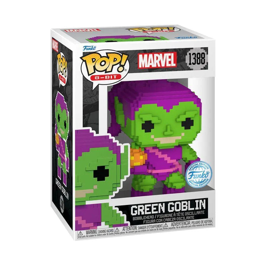 Funko Spider - Man - Green Goblin 8 - Bit US Exclusive Pop! Vinyl [RS]