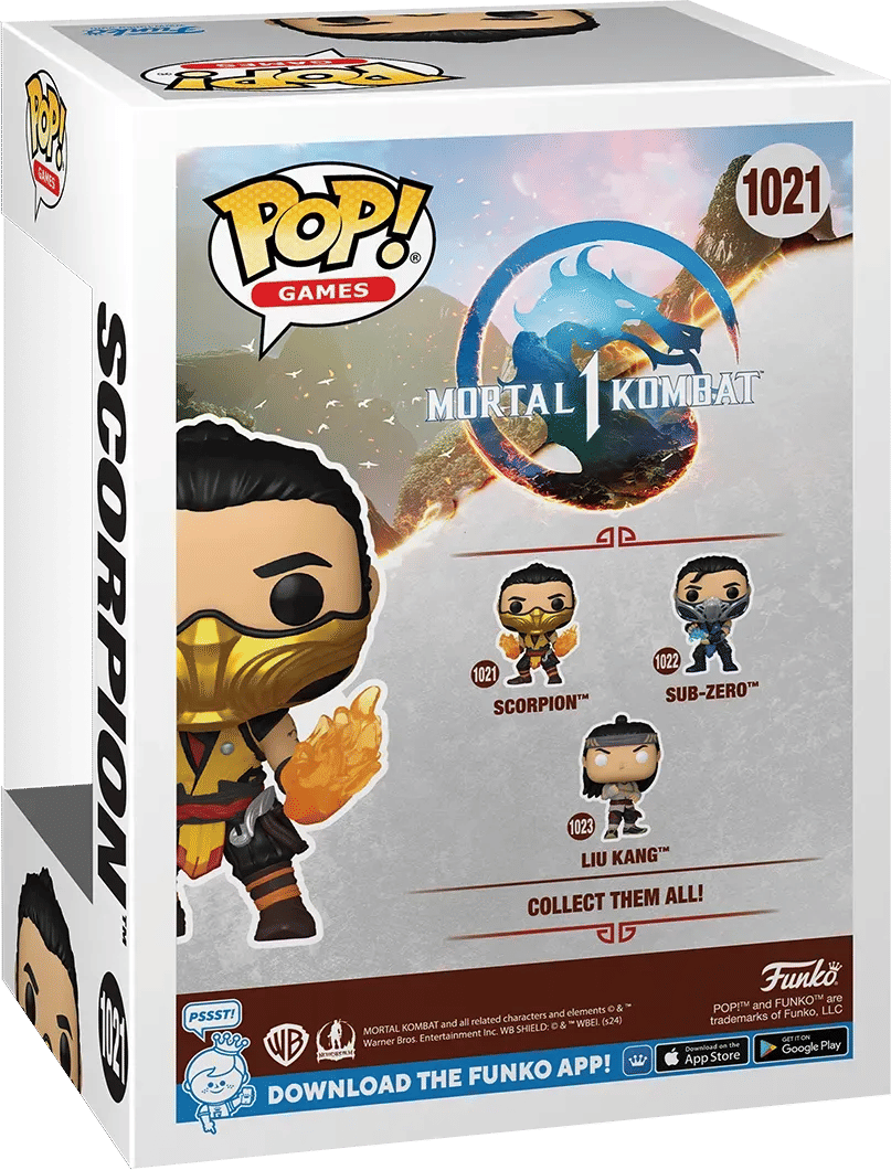 Funko Mortal Kombat 1 - Scorpion (Fire Hands) Pop! Vinyl