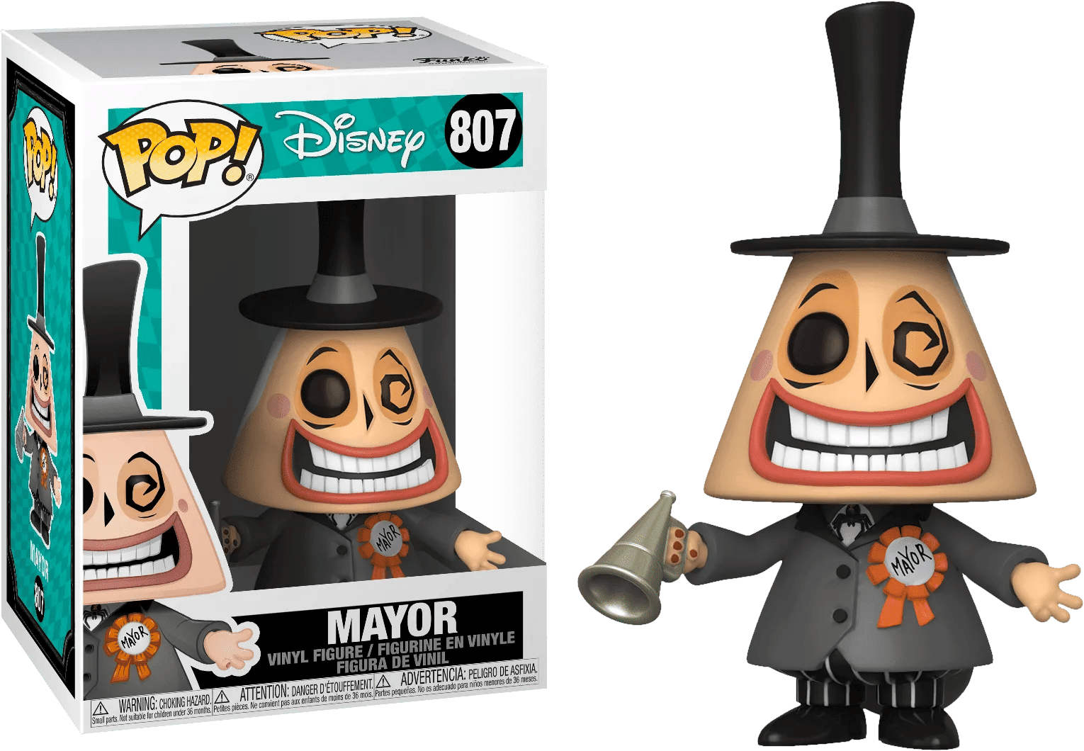 Funko The Nightmare Before Christmas - Mayor with Megaphone (with chase) Pop! Vinyl