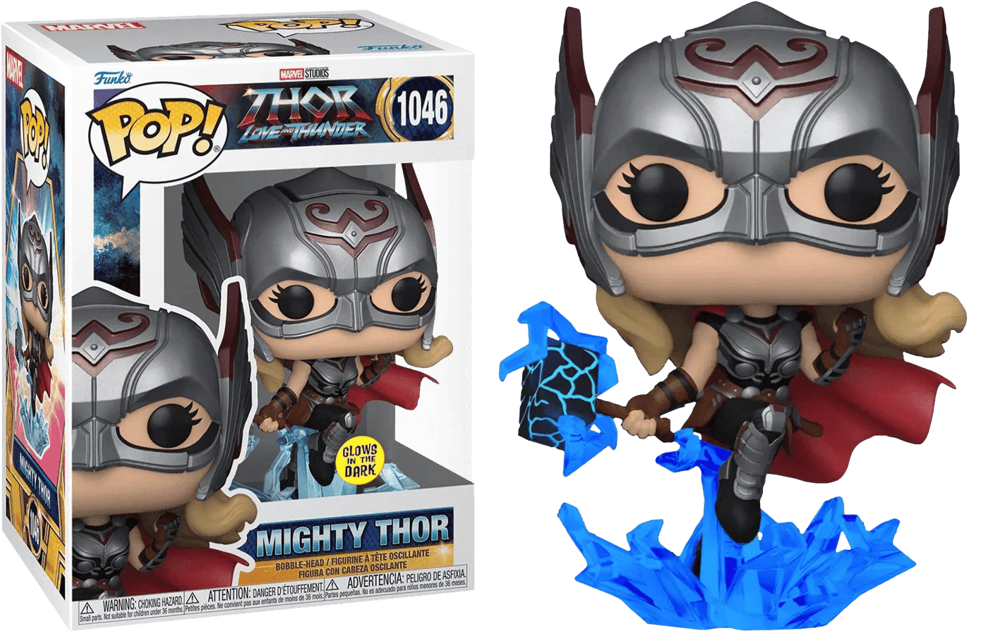 Funko Thor 4: Love and Thunder - Mighty Thor Glow US Exclusive Pop! Vinyl [RS]