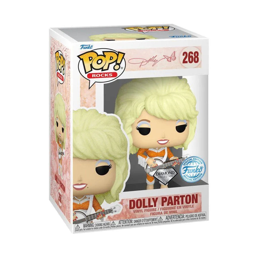 Funko Dolly Parton - Dolly Parton with Guitar US Exclusive Diamond Glitter Pop! Vinyl [RS]