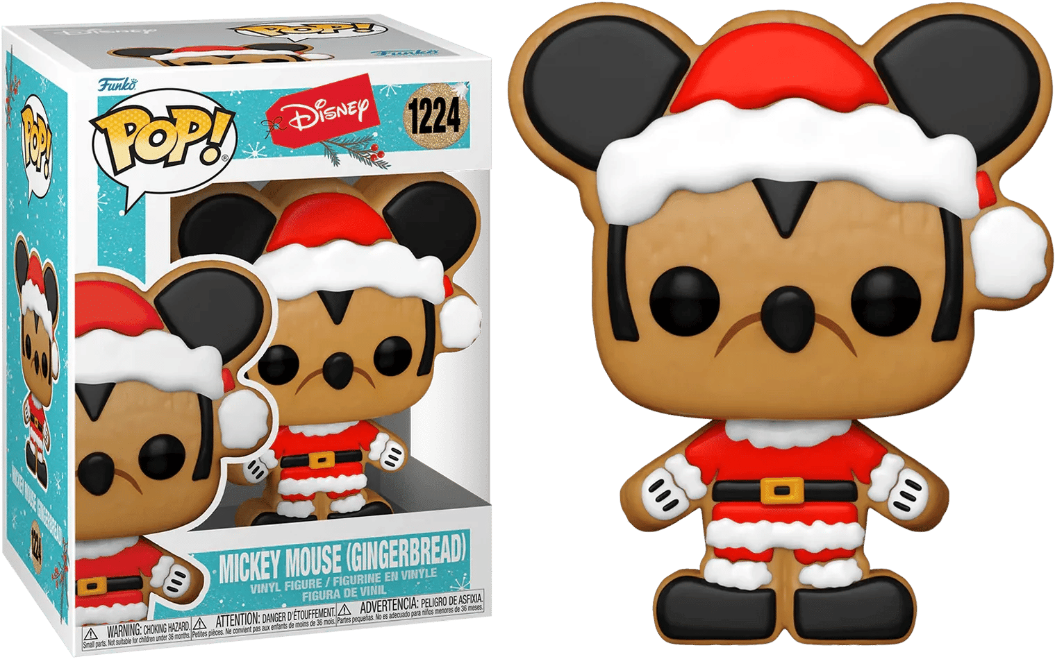 Funko Disney - Santa Mickey Gingerbread Holiday Pop! Vinyl