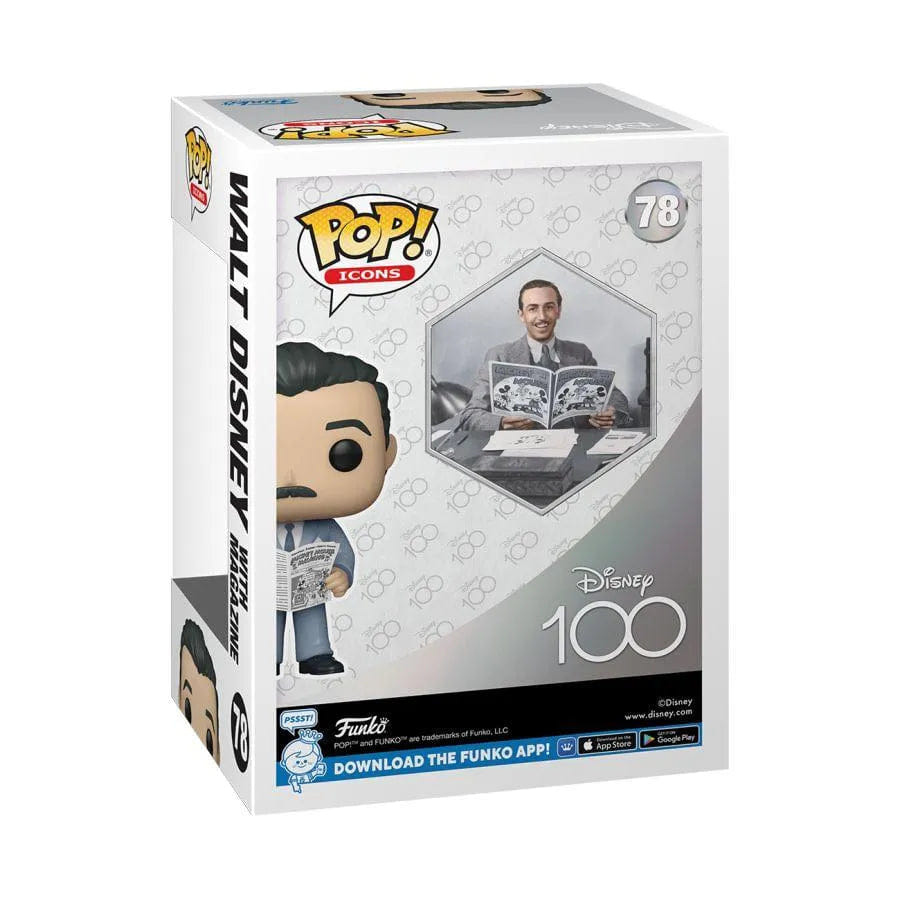 Funko Disney: D100 - Walt Disney with Magazine Pop! Vinyl