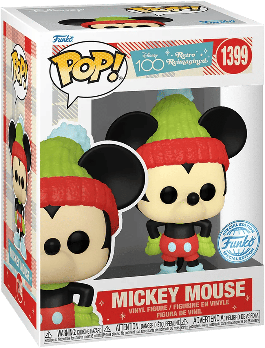 Funko Disney: D100 - Mickey Retro Reimagined US Exclusive Pop! Vinyl [RS]