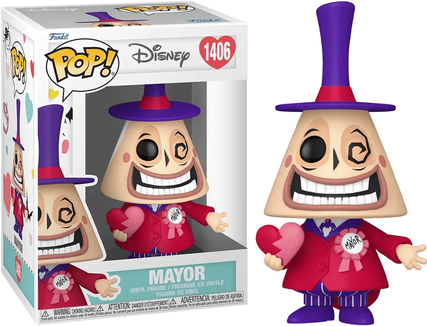 Funko The Nightmare Before Christmas: Valentines 2024 - Mayor Pop! Vinyl