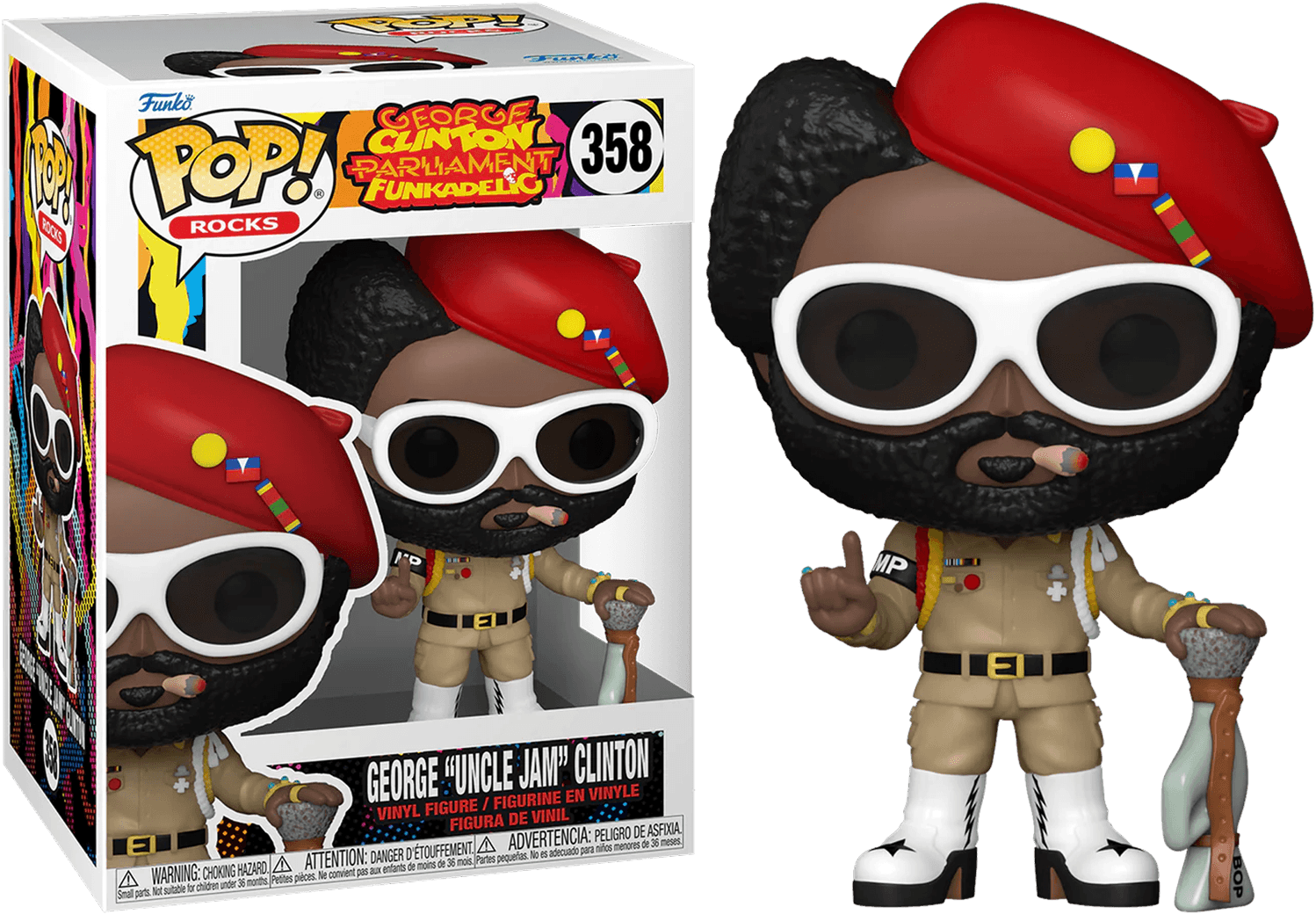 Funko Parliament - Funkadelic - George Uncle Jam Clinton Pop! Vinyl
