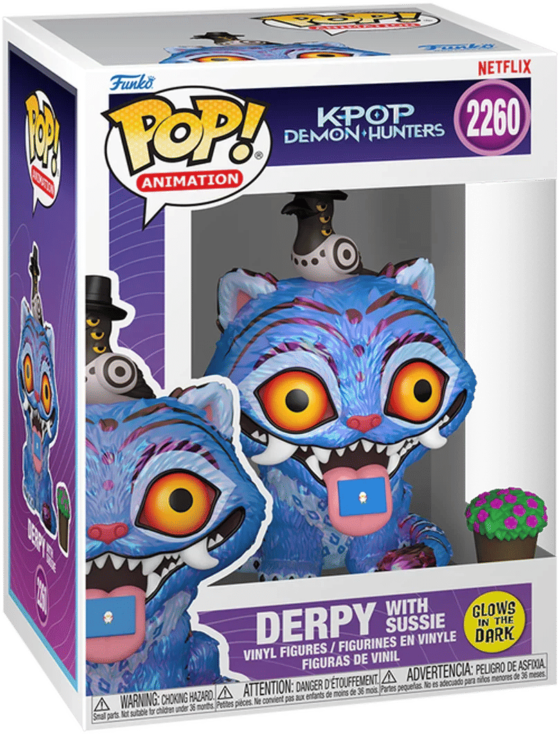Funko K - Pop Demon Hunters - Derpy with Sussie Glow - in - the - Dark Pop! Vinyl