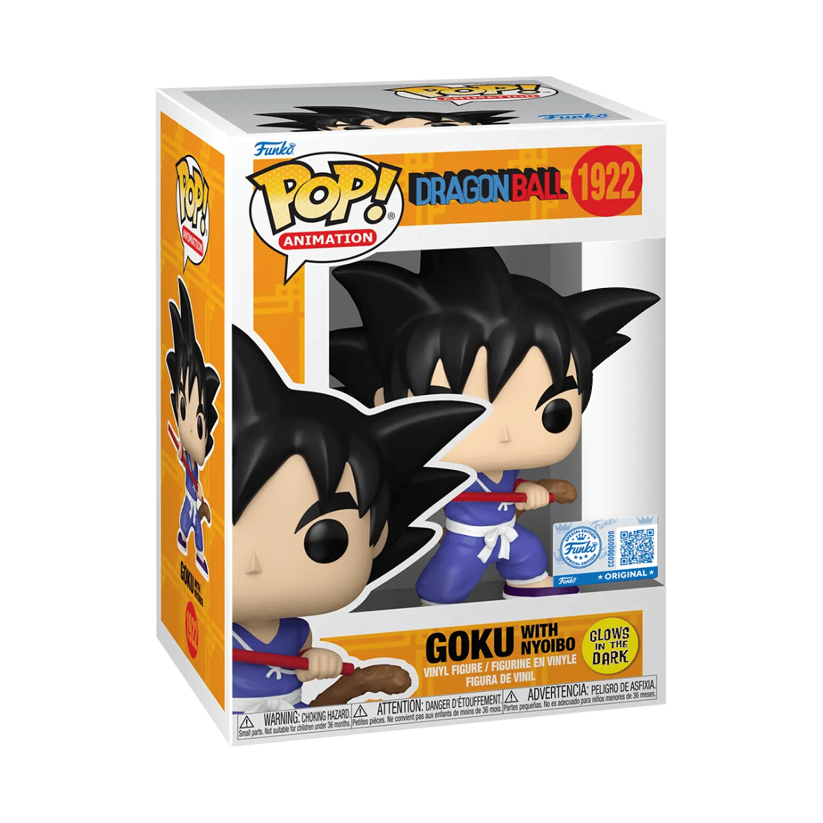 Funko Dragon Ball - Goku with Nyoibou US Exclusive Glow Pop! Vinyl [RS]
