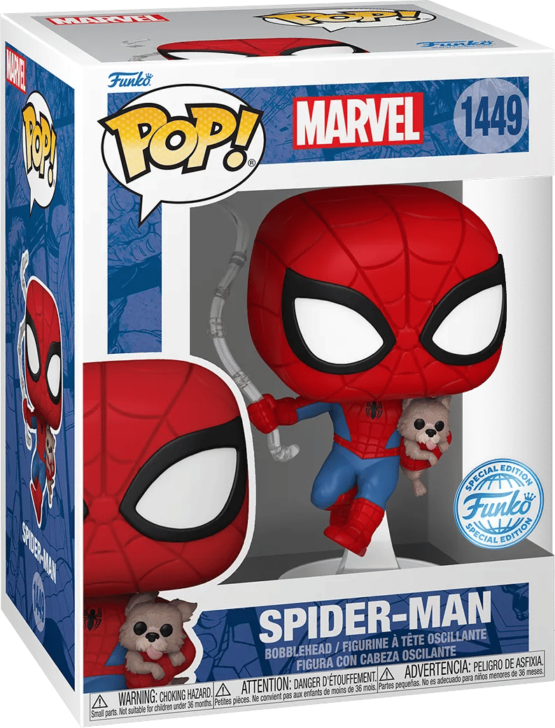 Funko Marvel Comics - Spiderman with Sandwich the Dog Exclusive Pop! Vinyl [RS]