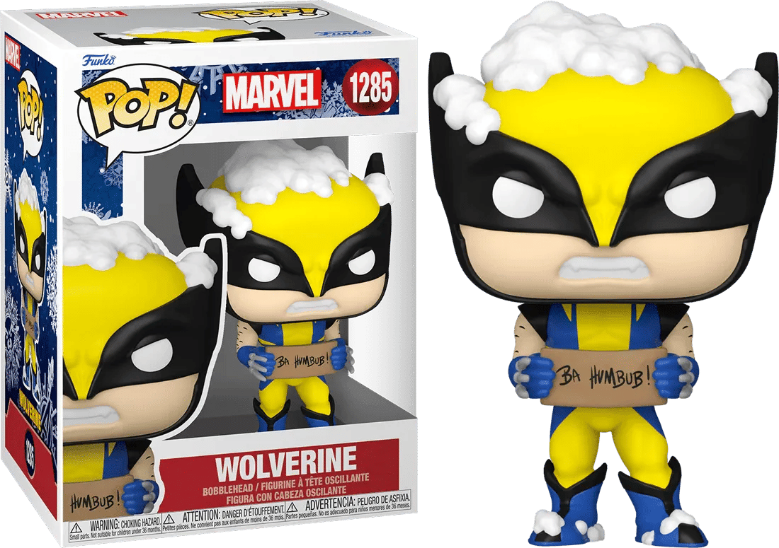 Funko Marvel Comics - Wolverine with Sign Holiday Pop! Vinyl