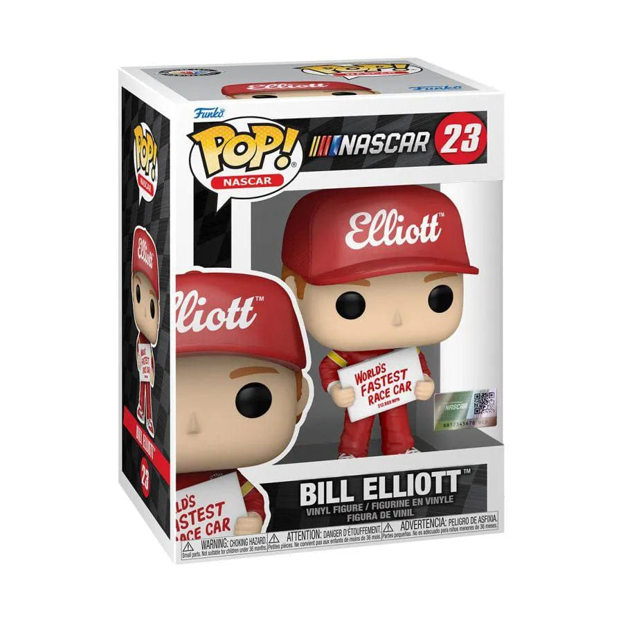Funko Nascar - Bill Elliott holding Fastest Race Car Sign Pop! Vinyl