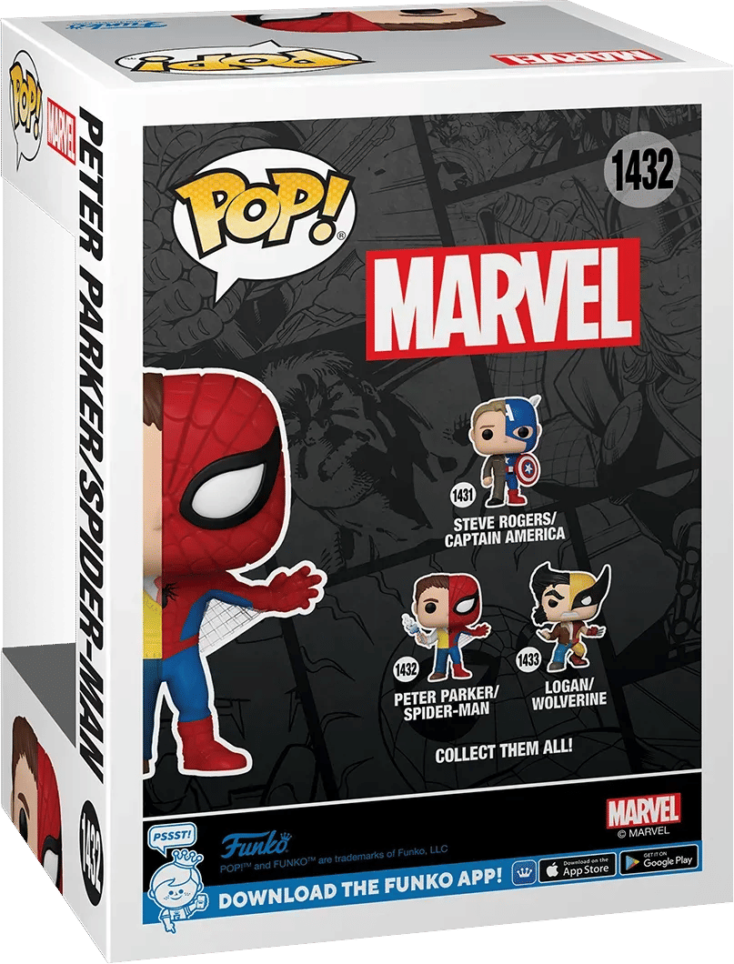 Funko Marvel Comics - Spider - Man/Peter Parker Split Pop! Vinyl