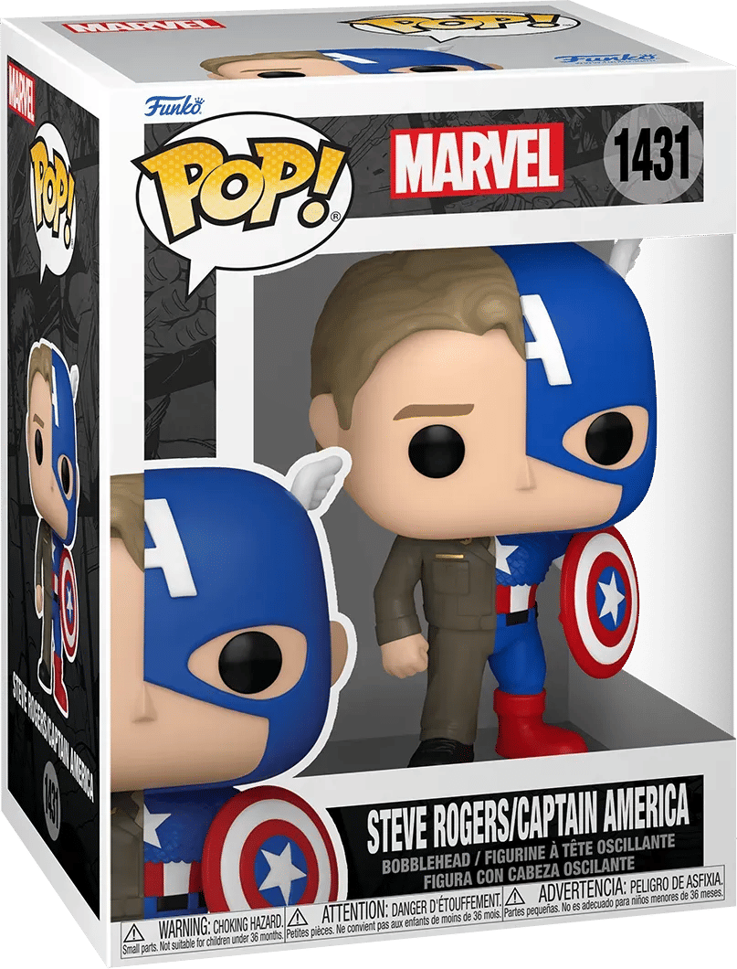Funko Marvel Comics - Captain America/Steve Rogers: Split Pop! Vinyl