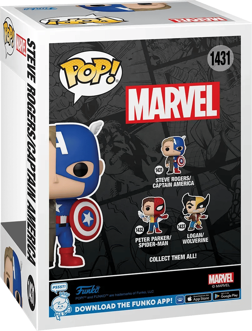 Funko Marvel Comics - Captain America/Steve Rogers: Split Pop! Vinyl