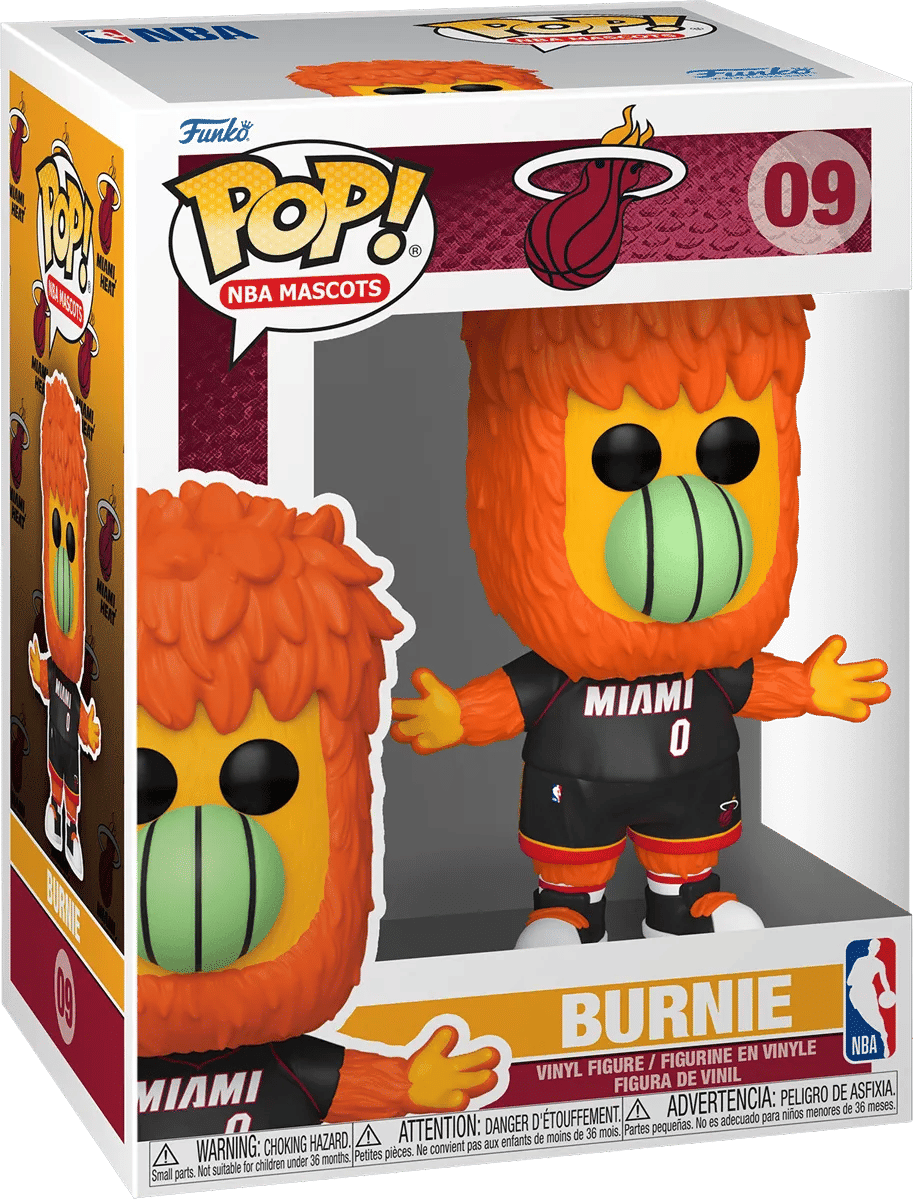 Funko NBA: Mascots - Miami Burnie Pop! Vinyl