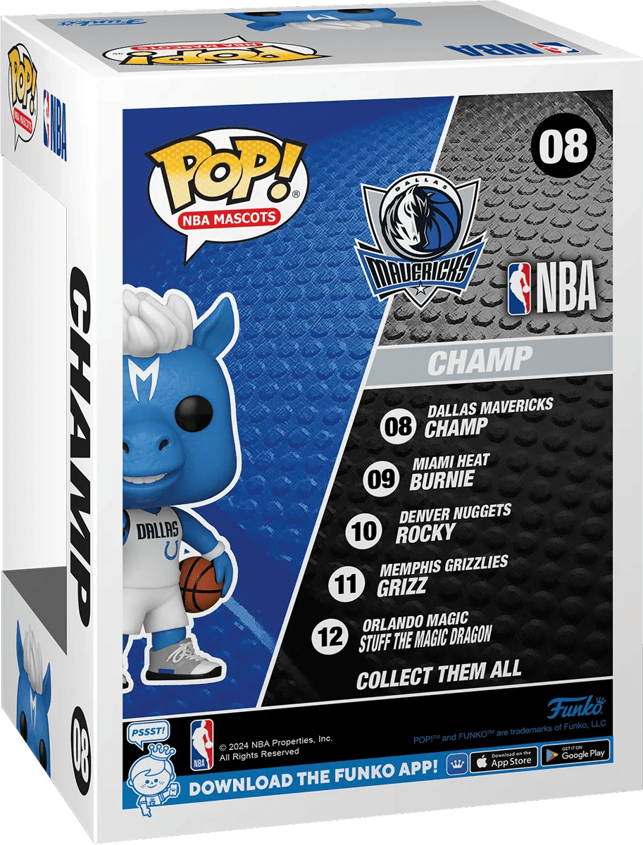 Funko NBA: Mascots - Dallas Champ Pop! Vinyl