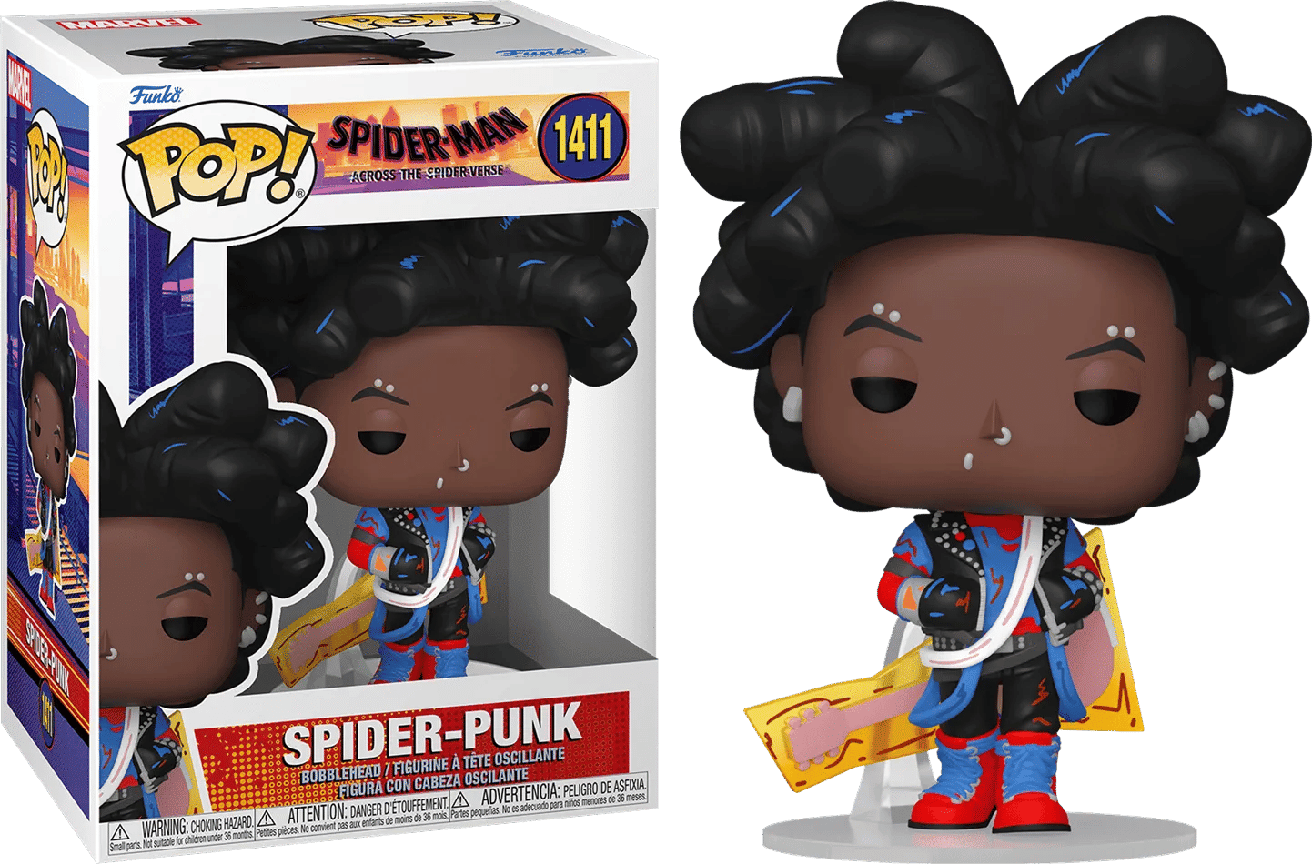 Funko Spider - Man: Across the Spider - Verse - Spider - Punk (Unmasked) Pop! Vinyl