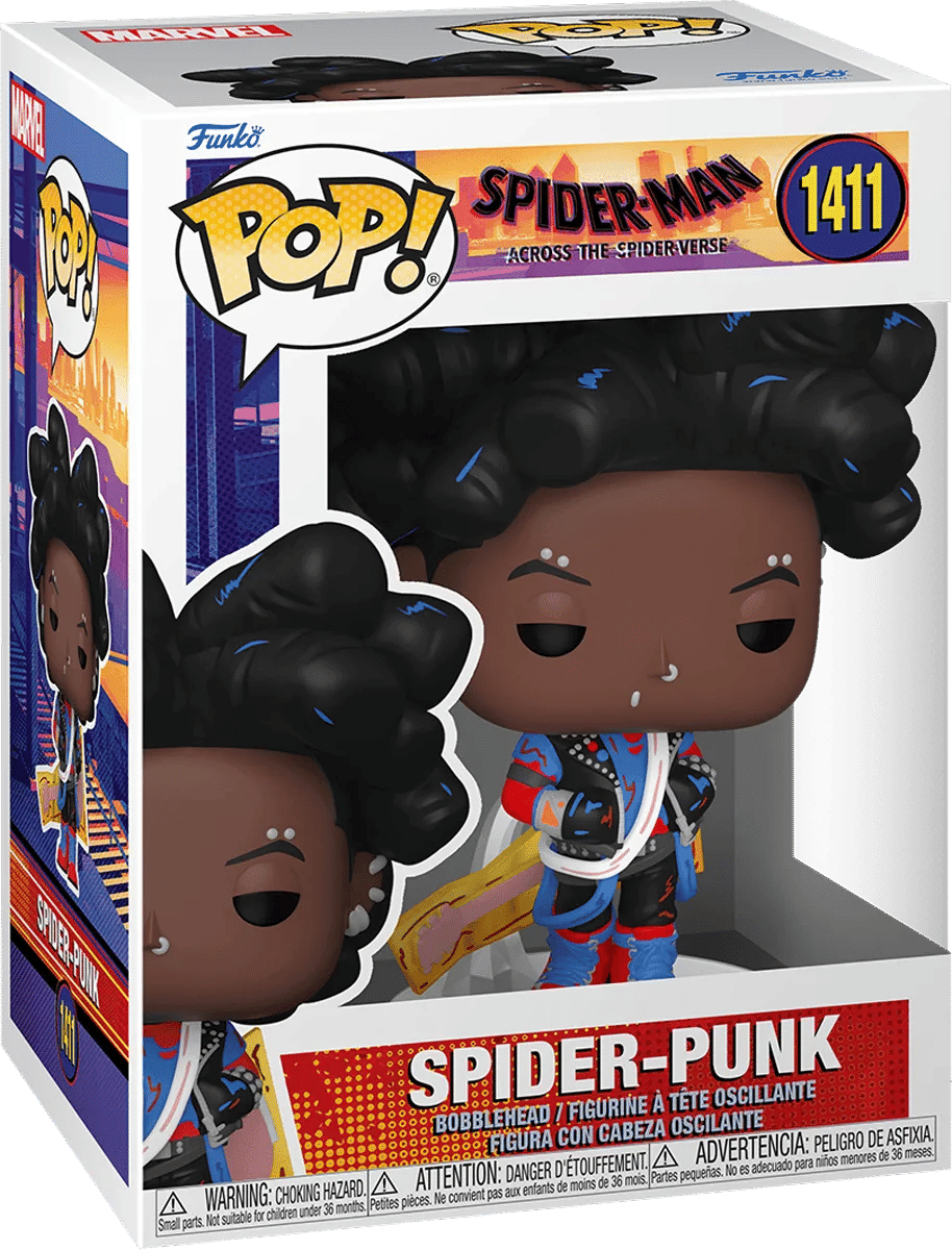 Funko Spider - Man: Across the Spider - Verse - Spider - Punk (Unmasked) Pop! Vinyl