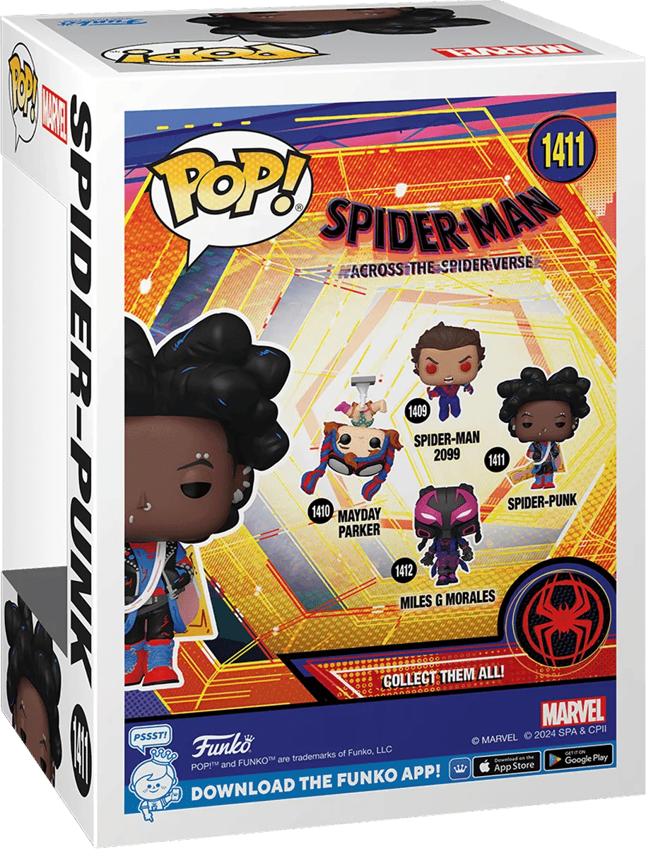 Funko Spider - Man: Across the Spider - Verse - Spider - Punk (Unmasked) Pop! Vinyl