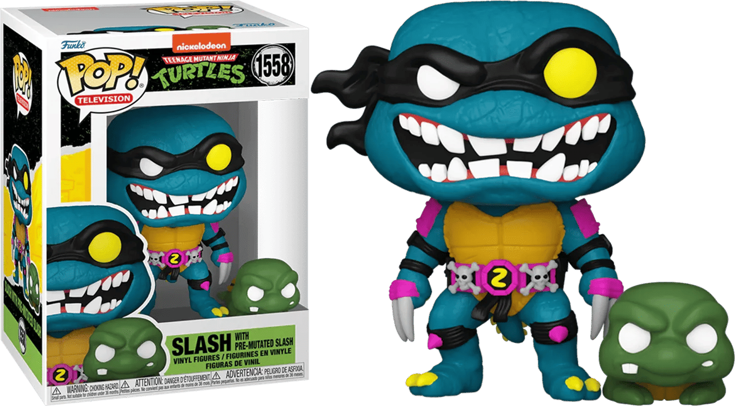 Funko Teenage Mutant Ninja Turtles - Slash w/Mouser Pop! Vinyl