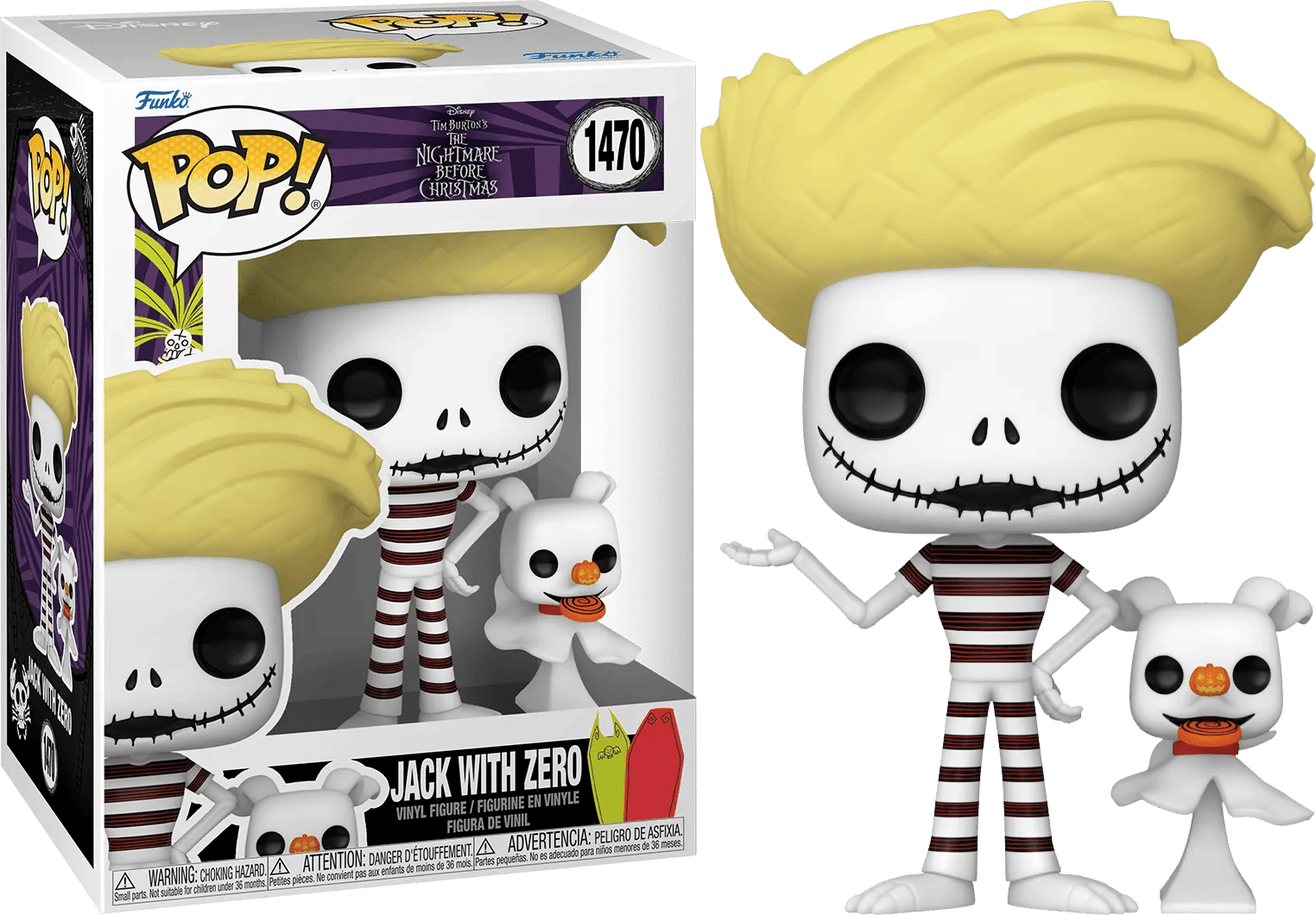 Funko The Nightmare Before Christmas - Jack with Zero Pop! Vinyl