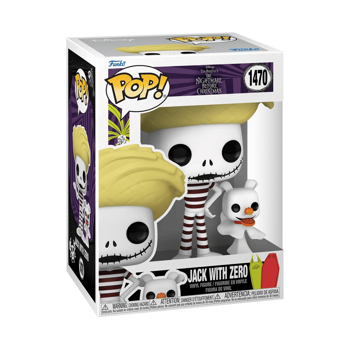 Funko The Nightmare Before Christmas - Jack with Zero Pop! Vinyl