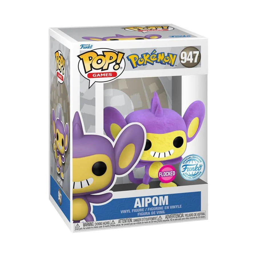 Funko Pokemon - Aipom Flocked Pop! Vinyl [RS]