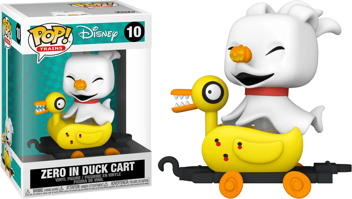 Funko The Nightmare Before Christmas - Zero in Duck Cart Pop! Vinyl