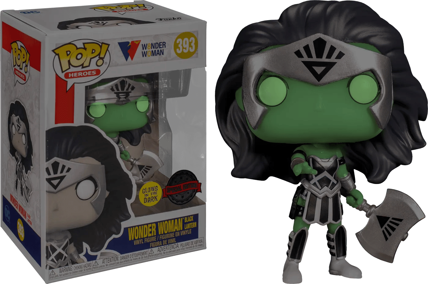 Funko Wonder Woman - Wonder Woman Black Lantern Glow 80th Anniversary Pop! Vinyl